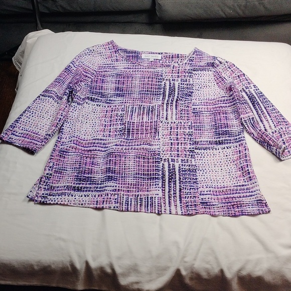 Emily Daniels women's 3/4 sleeved top size large - Picture 1 of 11